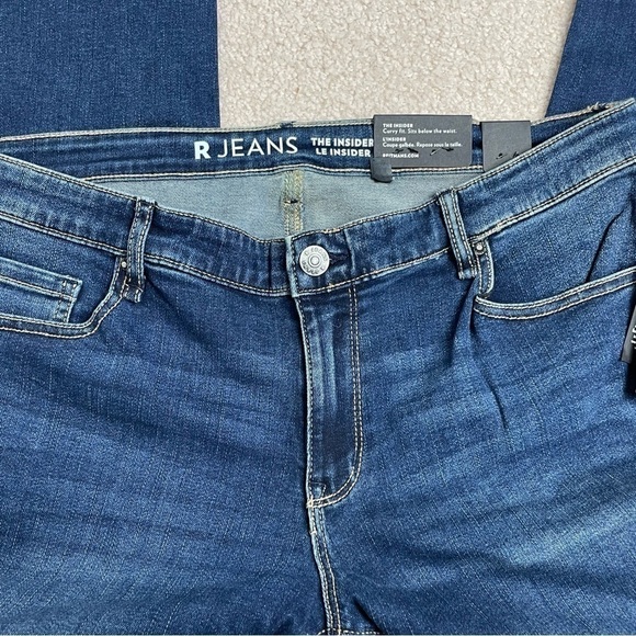 reitmans The Insider Straight Denim Blue Jeans 33 Petite - Picture 7 of 12